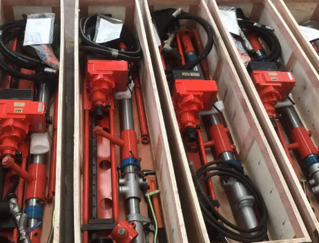 氣動架柱式鉆機現貨發，輕便探水鉆機找啟睿